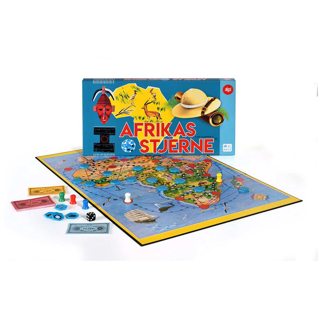 Afrikas stjerne. Familiespil. Brætspil. Sjov for hele familien.