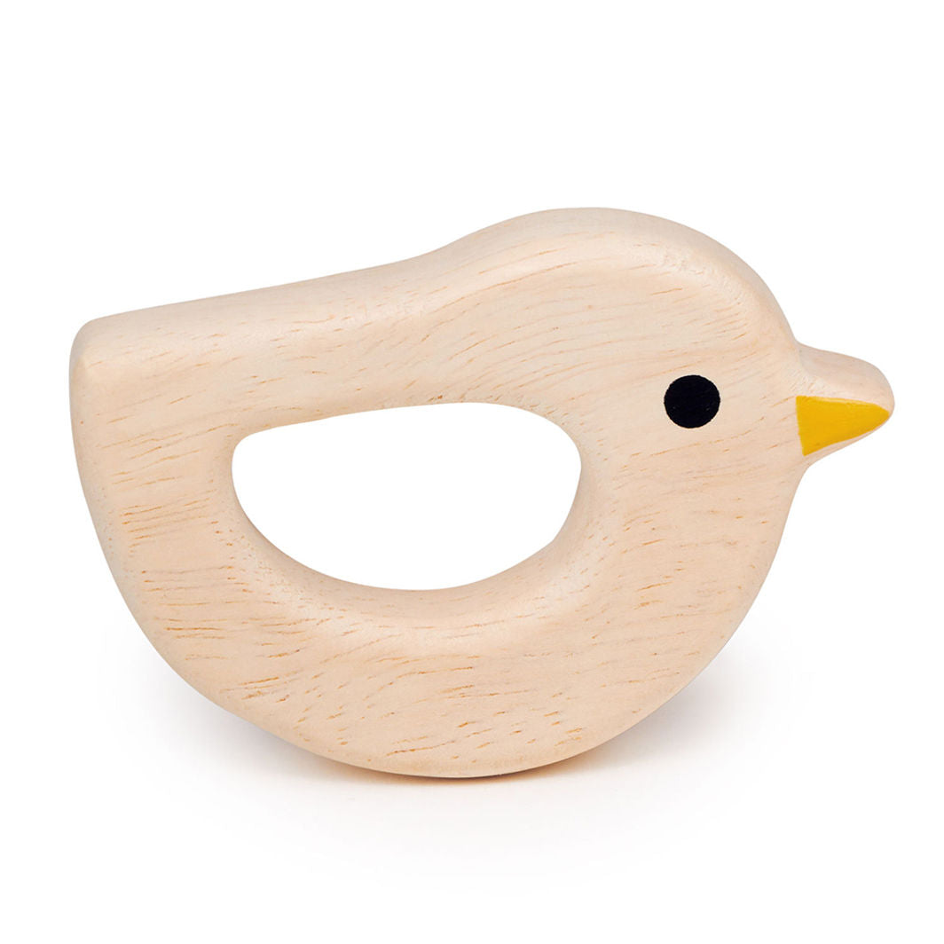 Mentari, Wooden Teething Ring - Bird and Cat