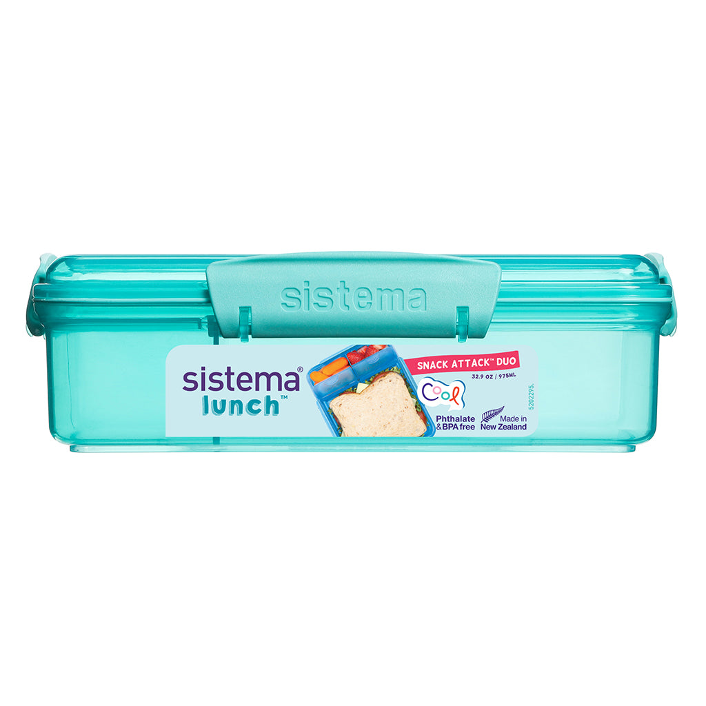 Sistema Snack Attack Duo Lunch Container 975 ml, Teal