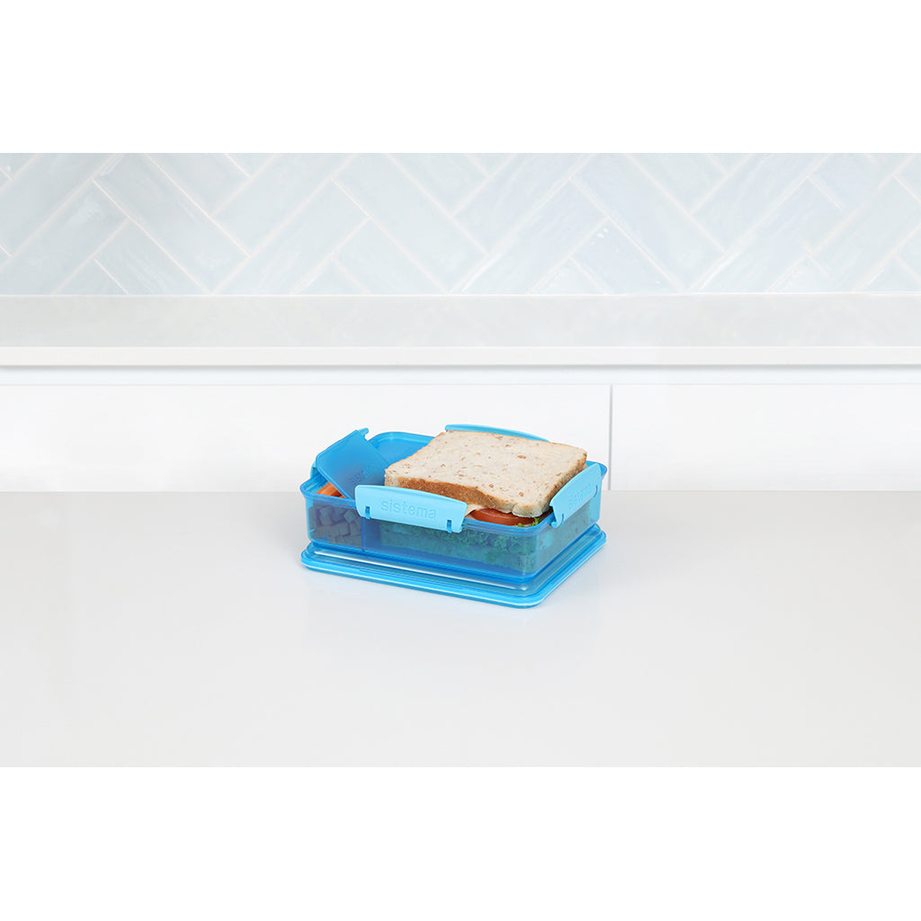 Sistema Snack Attack Duo Lunch Container 975 ml, Blue