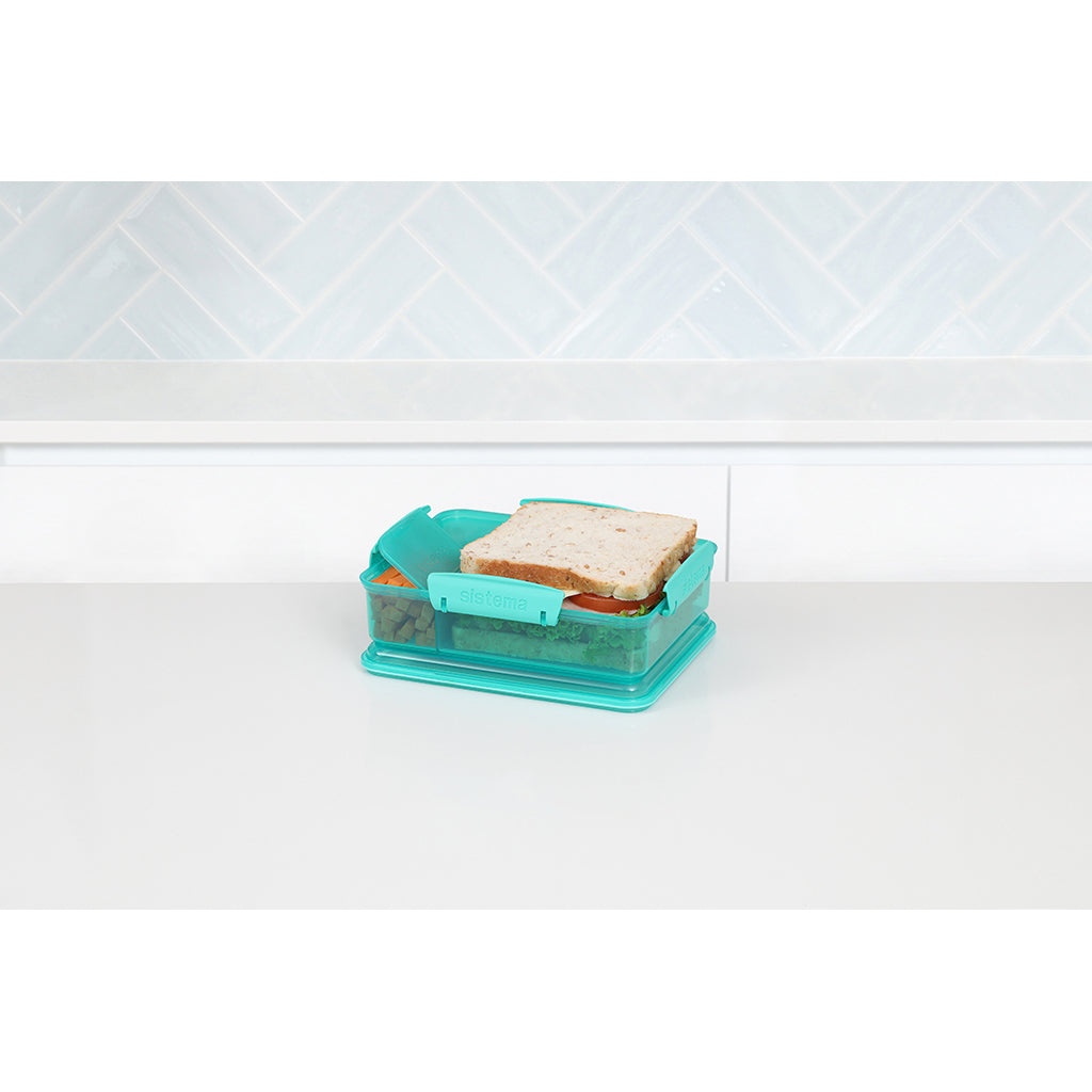 Sistema Snack Attack Duo Lunch Container 975 ml, Teal