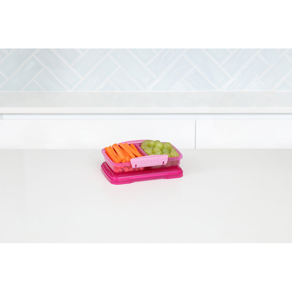 Sistema Lunch Box Small Split, Trend 350 ml - Pink