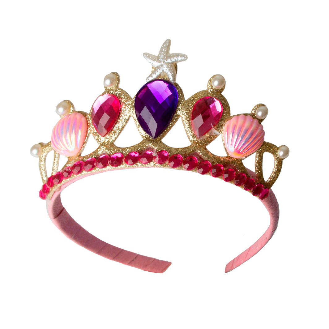 Great Pretenders Costume, Mermaid Skirt and Tiara in Pink - Size 4-6 Years