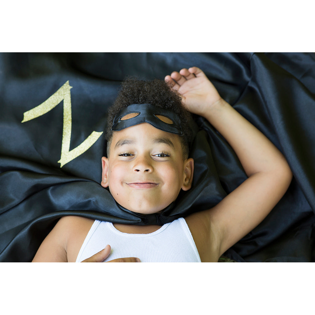 Great Pretenders Zorro Cape and Mask, - Size 5-6 Years