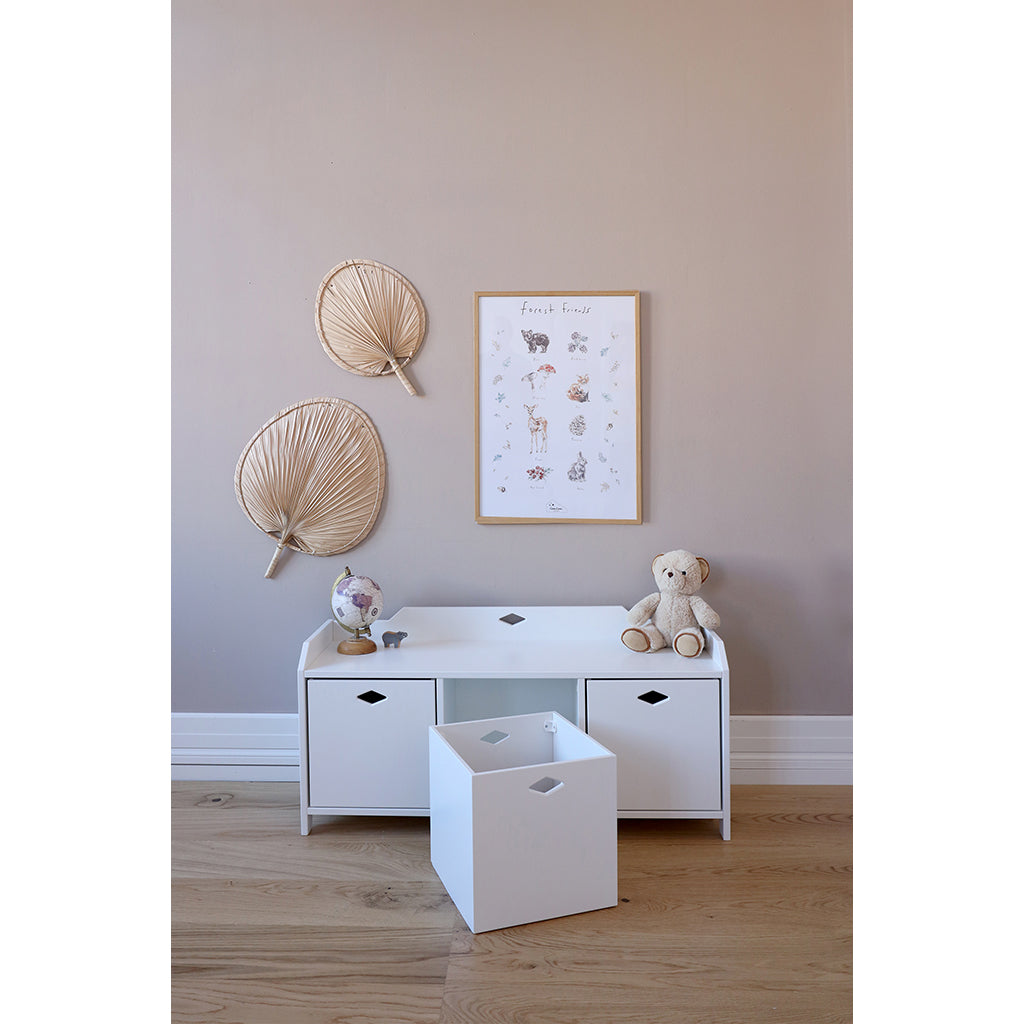 Cam Cam Luca Storage Box for Luca Bench, White