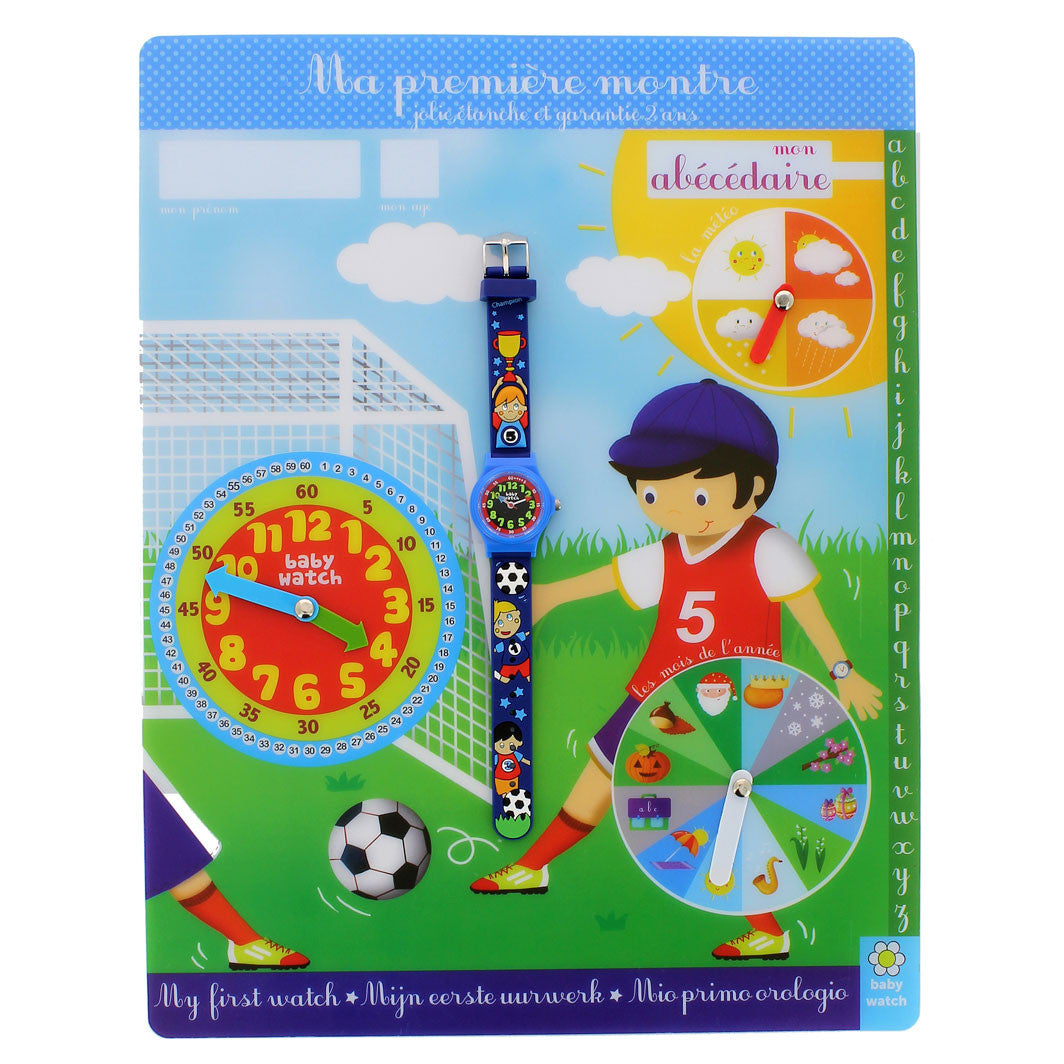 Babywatch Kids Watch, Soccer - Educational Clock for Ages 5-7