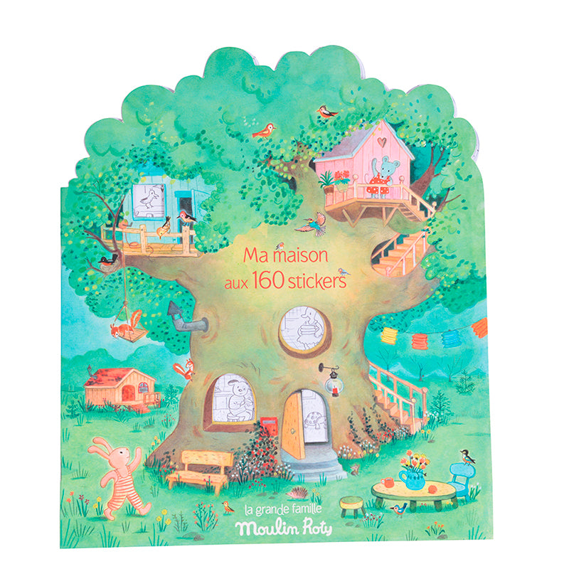 Moulin Roty Male- og klistermærkebog, Træ