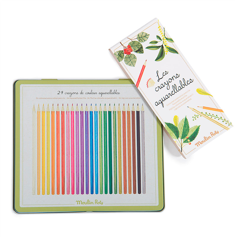 Moulin Roty Watercolor Pencils, Set of 24