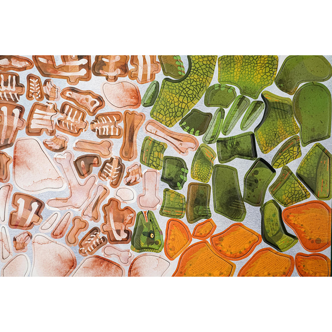 mierEdu, Magnetic Playboard/Puzzle - Stegosaurus