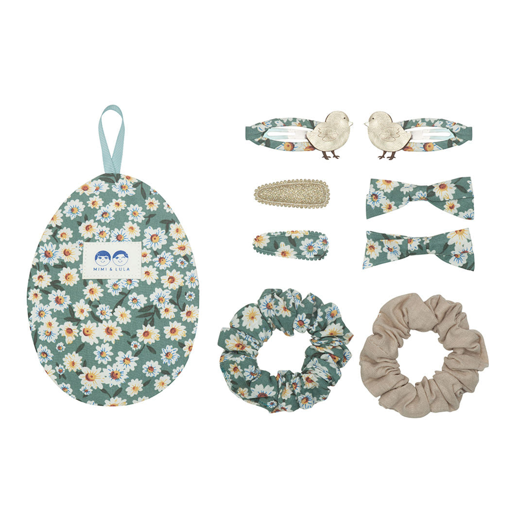 Mimi & Lula, Gift Set with Hair Accessories - Easter Egg Green