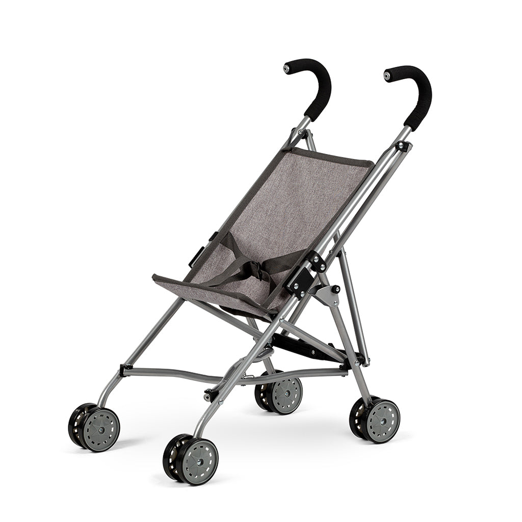 MaMaMeMo Dolls, Doll Stroller with Umbrella - Gray