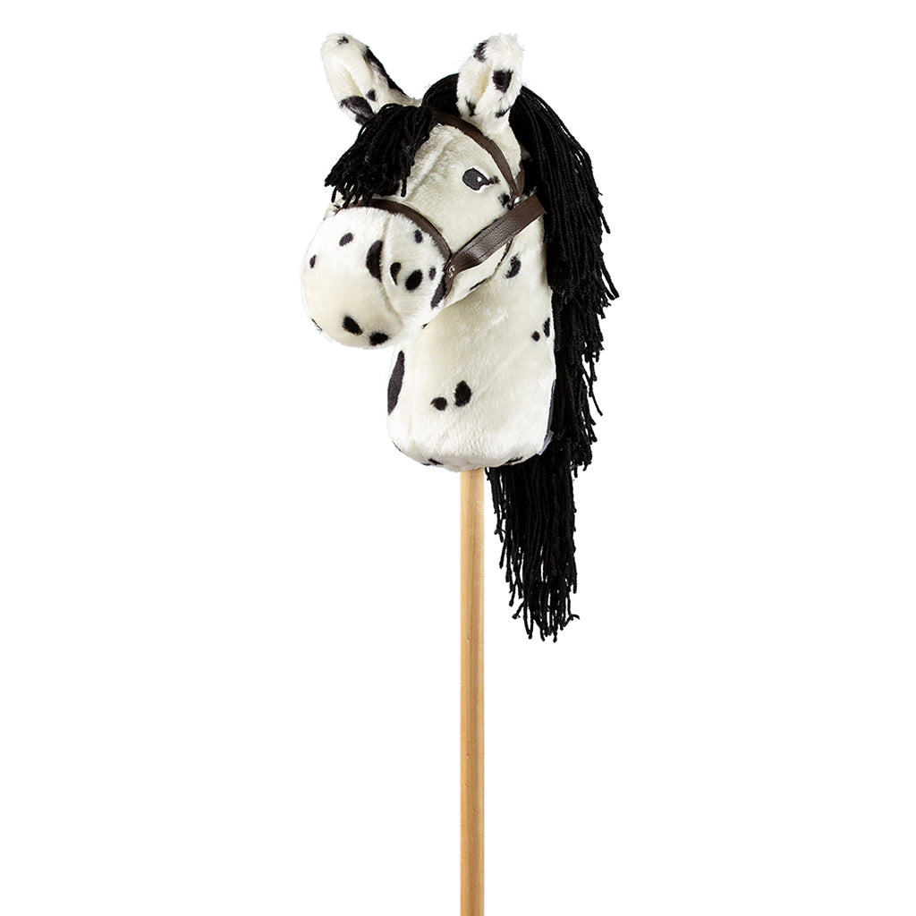 By Astrup Hobby Horse, White with Spots