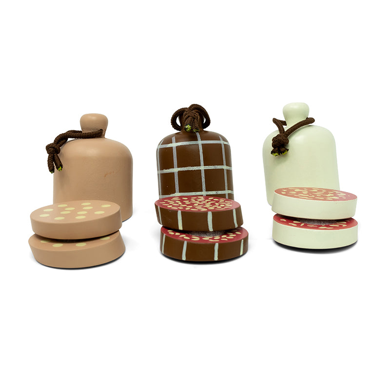 Mamamemo Wooden Play Food – Italian Salami