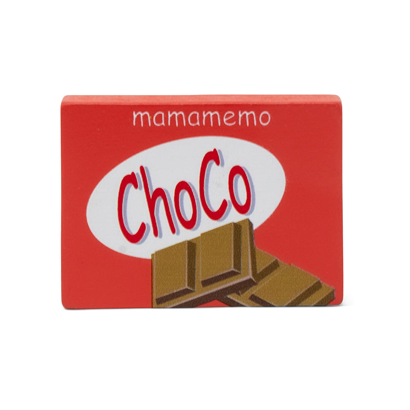 Mamamemo Wooden Play Food, Chocolate Bar