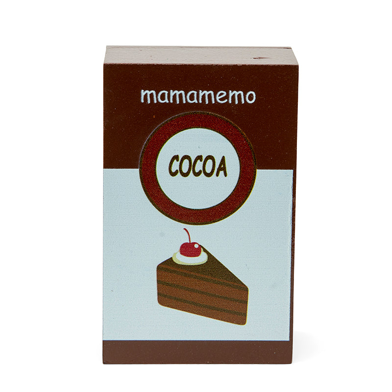 Mamamemo Wooden Play Food, Cocoa Pack