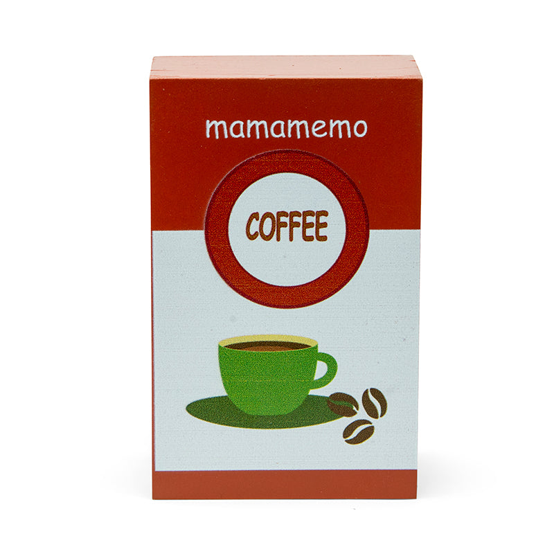 Mamamemo Wooden Play Food, Coffee Beans Pack
