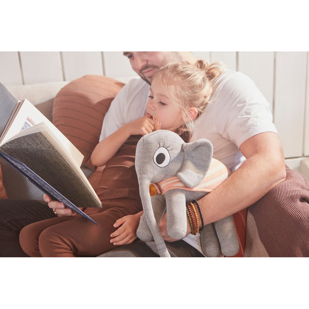 OYOY Plush Toy, Ramboline Elephant - Grey