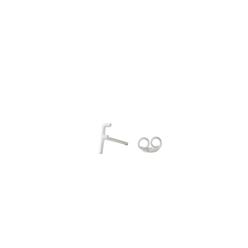 Design Letters Stud Earrings with Arne Jacobsen Letter – Silver A-Z