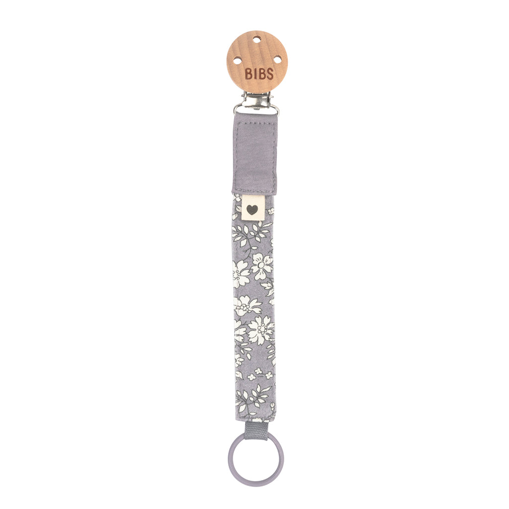 Bibs Liberty Pacifier Chain, Capel Fossil Grey
