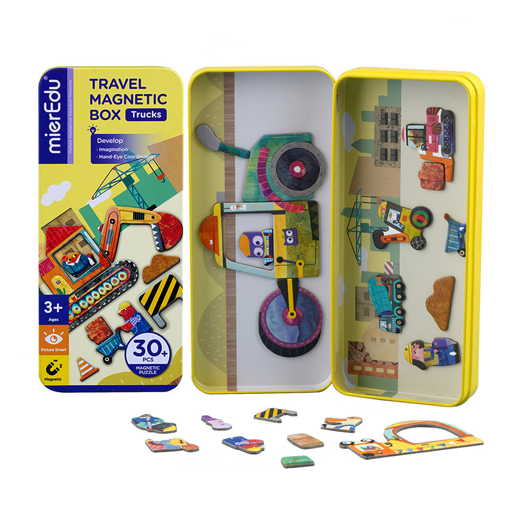mierEdu, Magnetic Travel Set, Construction Site