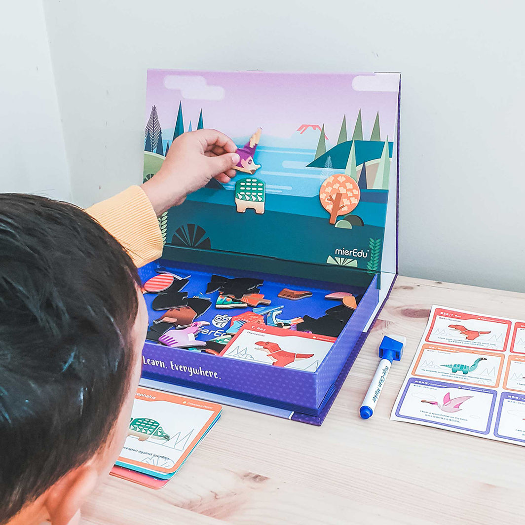 mierEdu, Magnetic Play Set - Dinosaurs