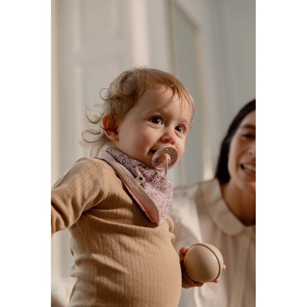 Bibs Liberty, 2-pack Color, natural rubber pacifiers, size 2 – Capel – Fossil Grey Mix