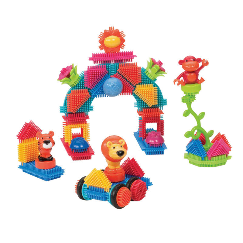 Bristle Block samleklodser, 54 stk. - jungle