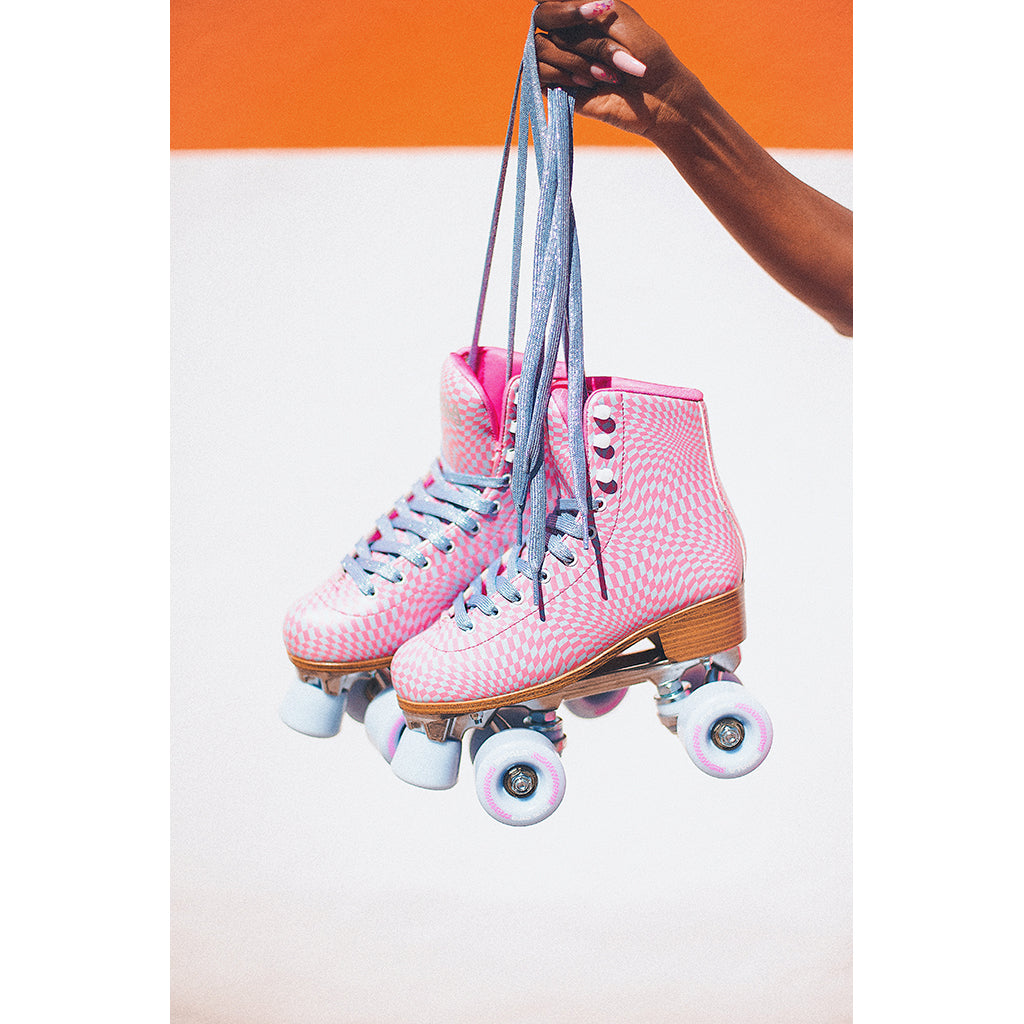 Impala Roller Skates for Kids, Wavy Check - Sizes 34-40