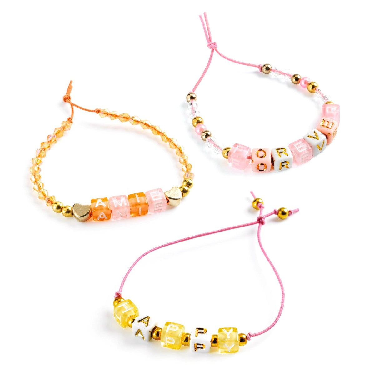 Djeco Beads, Alphabet, Gold