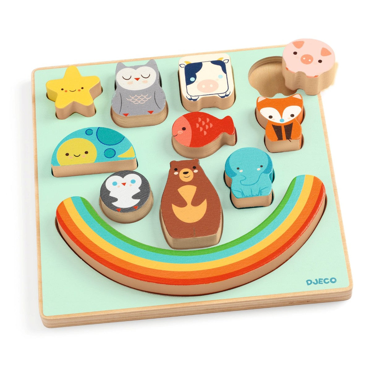 Djeco Puzz & Stack Rainbow, balanceleg DJ01076