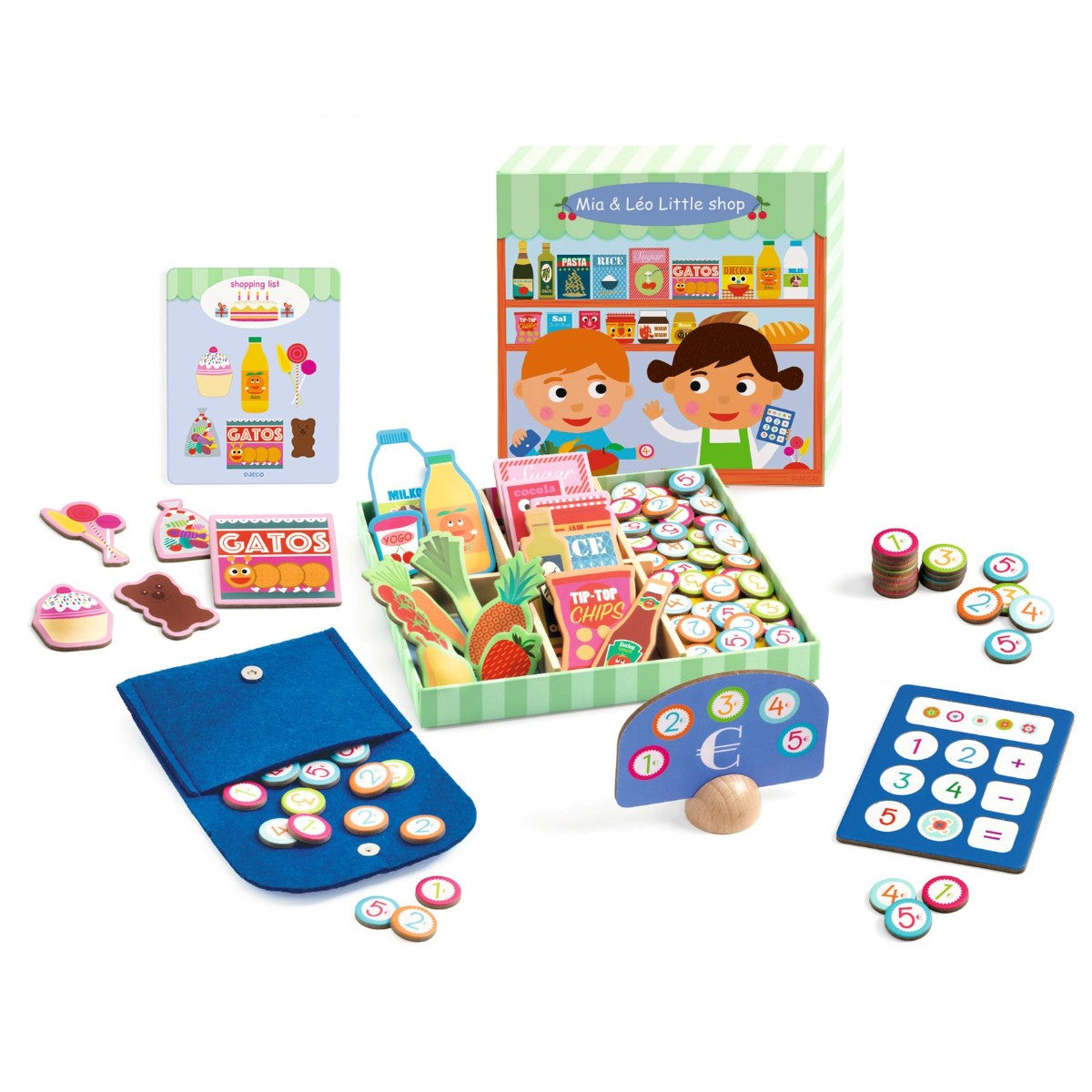 Djeco Grocery Store Playset, Mia & Léo