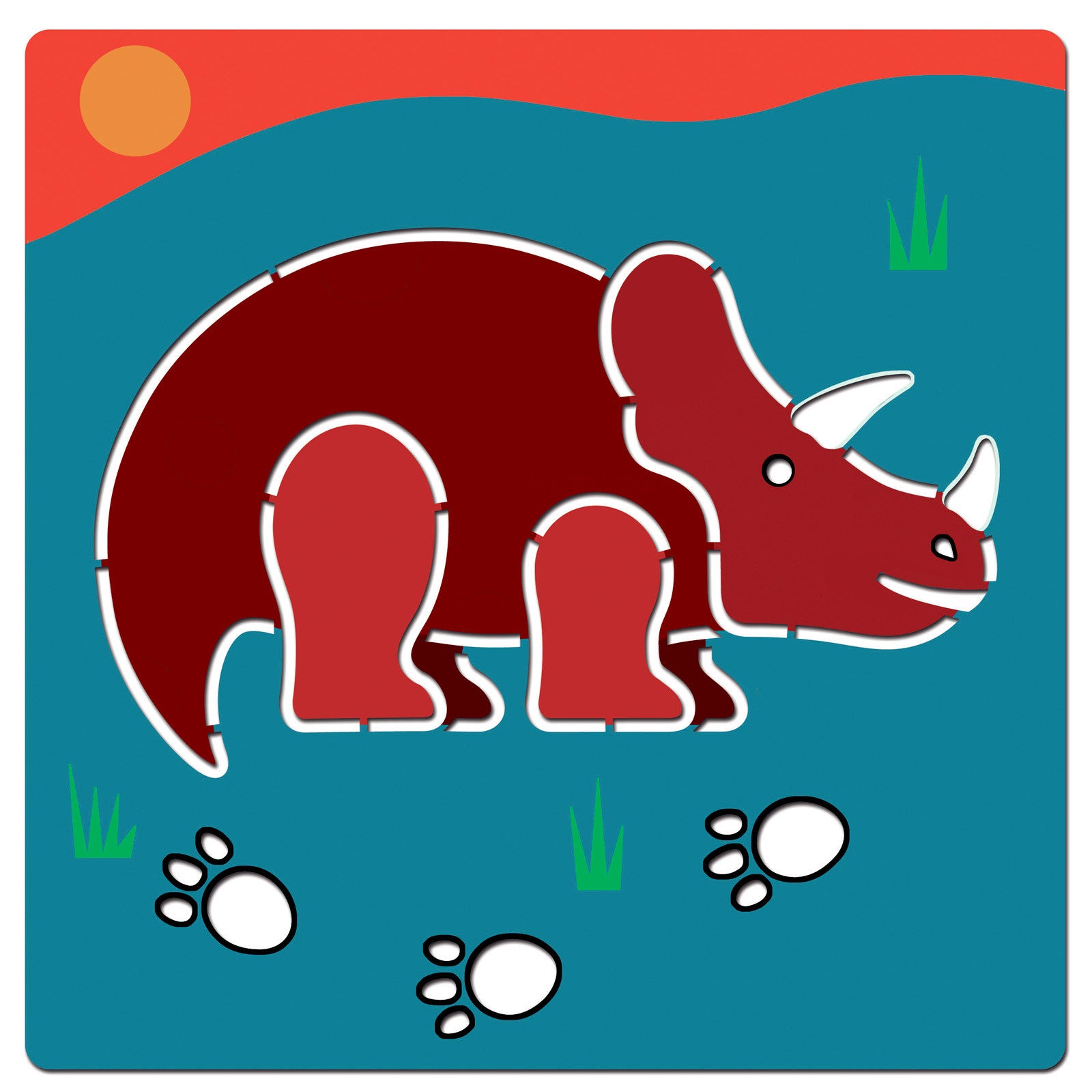 Djeco Drawing Templates, Dino