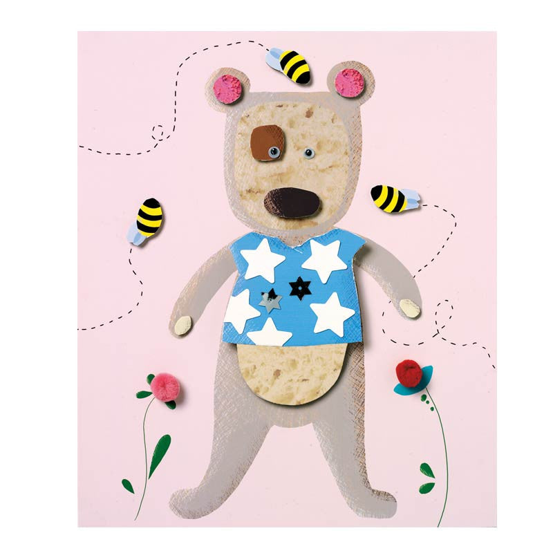 Djeco collage sæt, dyremotiver