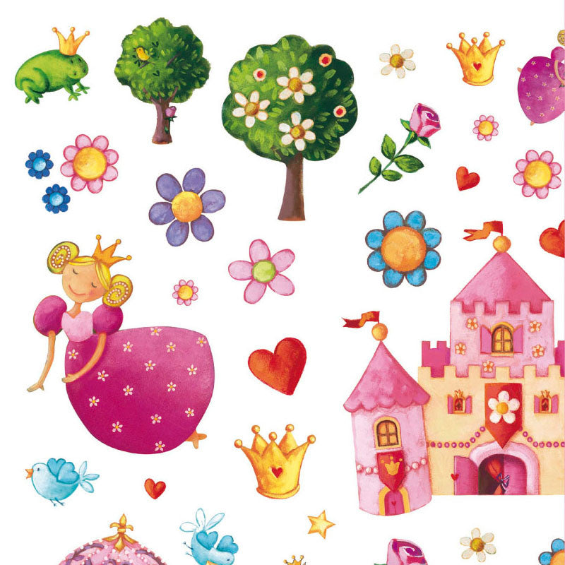 Djeco klistermærker, Prinsesse