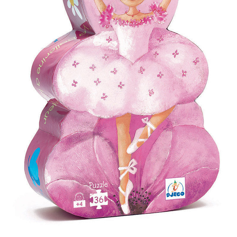 Djeco silhuetpuslespil, ballerina - 36 brikker