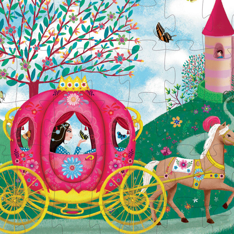 Djeco silhuetpuslespil, karet - 54 brikker