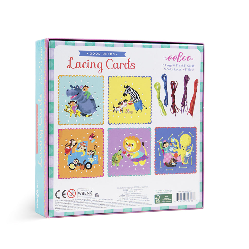 Eeboo Lacing Cards, Good Deeds