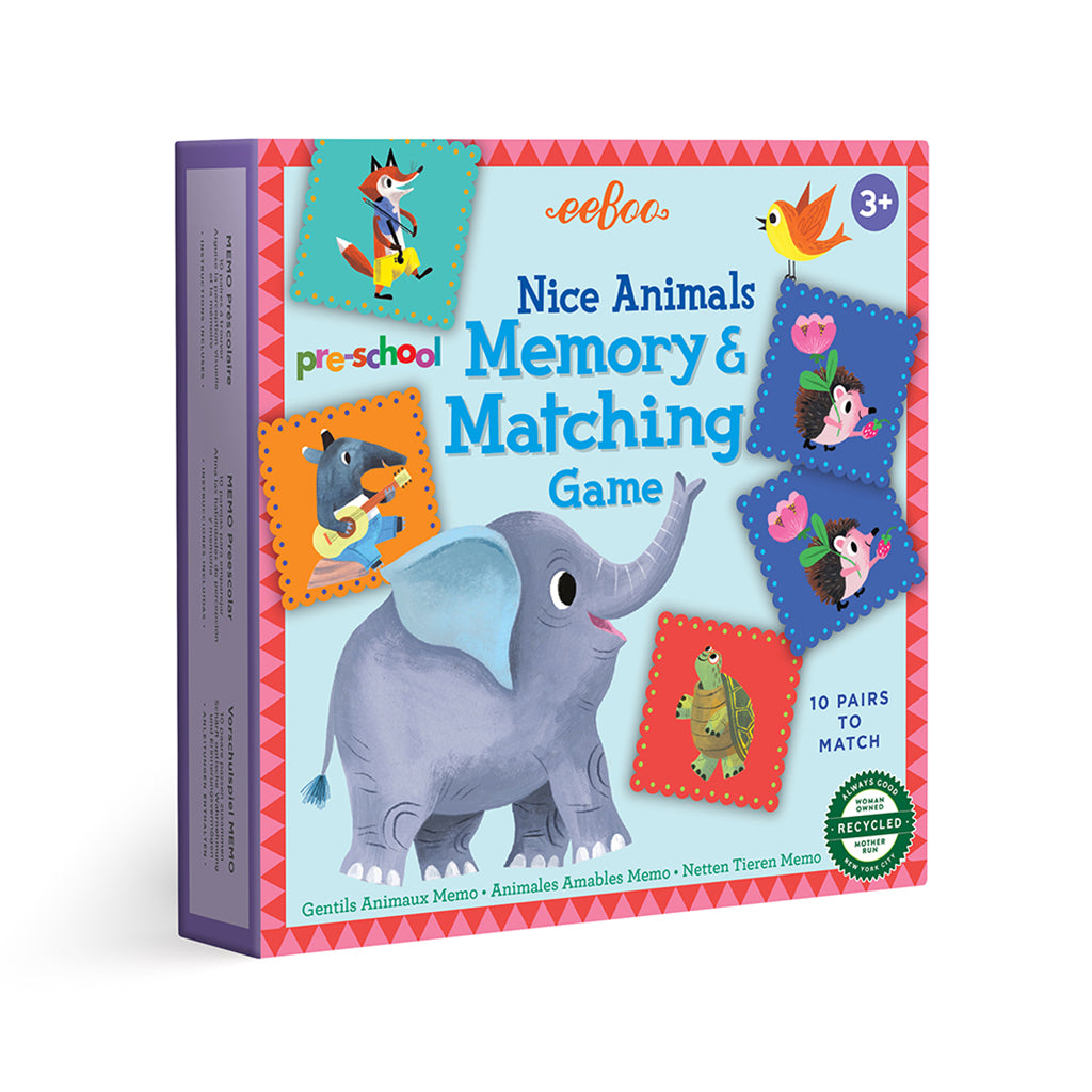 Eeboo Memory Game, Cute Animals