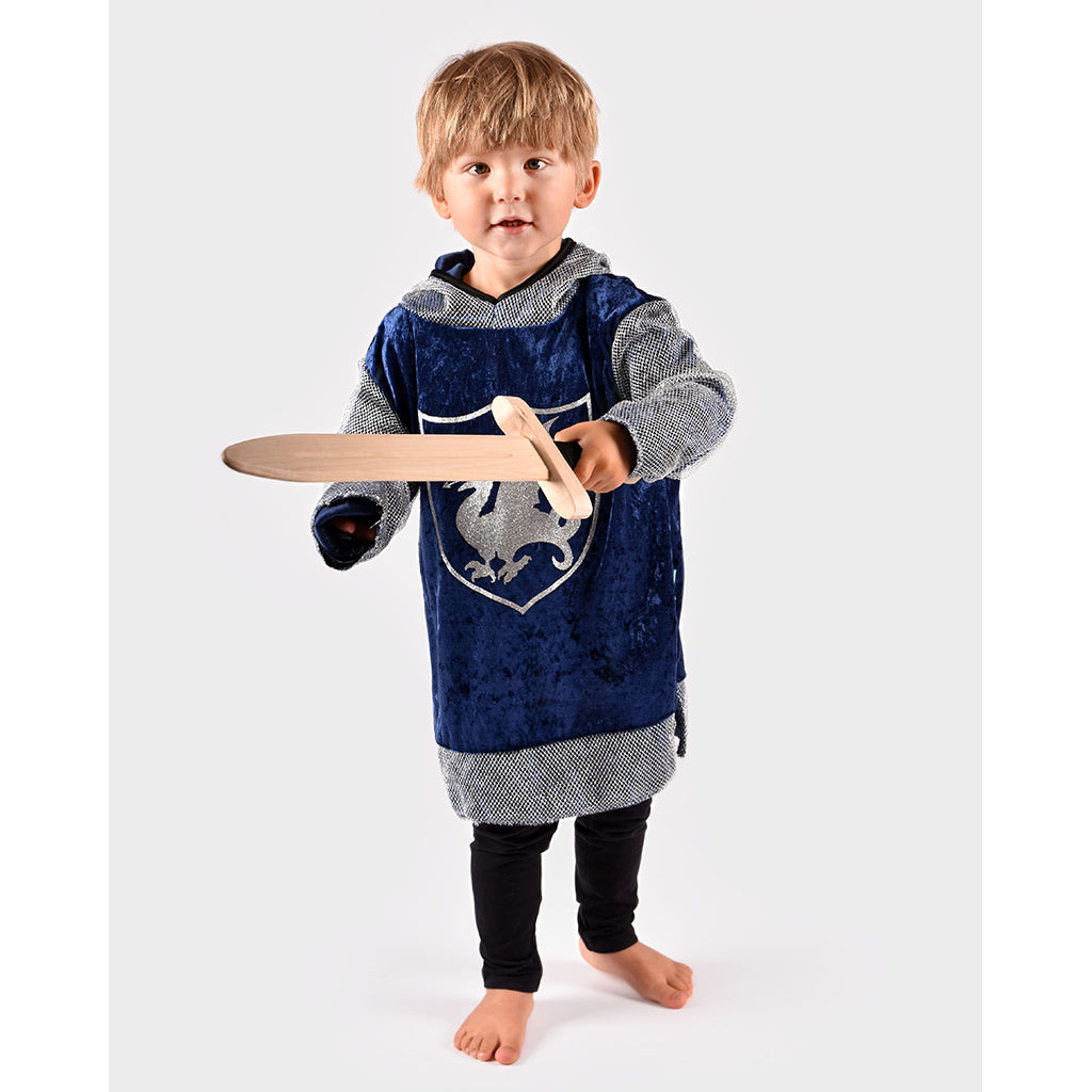 Den goda Fen Costume Top, Blue Knight Blouse – Ages 2-6