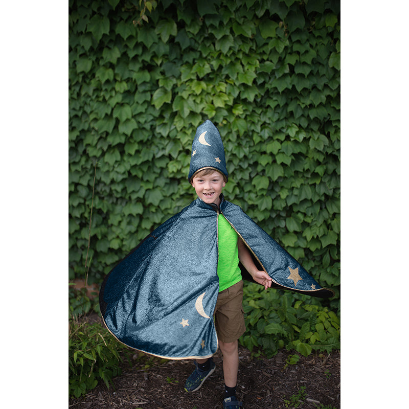 Great Pretenders Dress-Up Costume, Starry Night Cape and Hat - Size 5-8 Years
