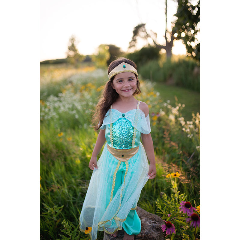 Great Pretenders udklædningstøj, Prinsesseudklædning Jasmin - str. 3-6 år