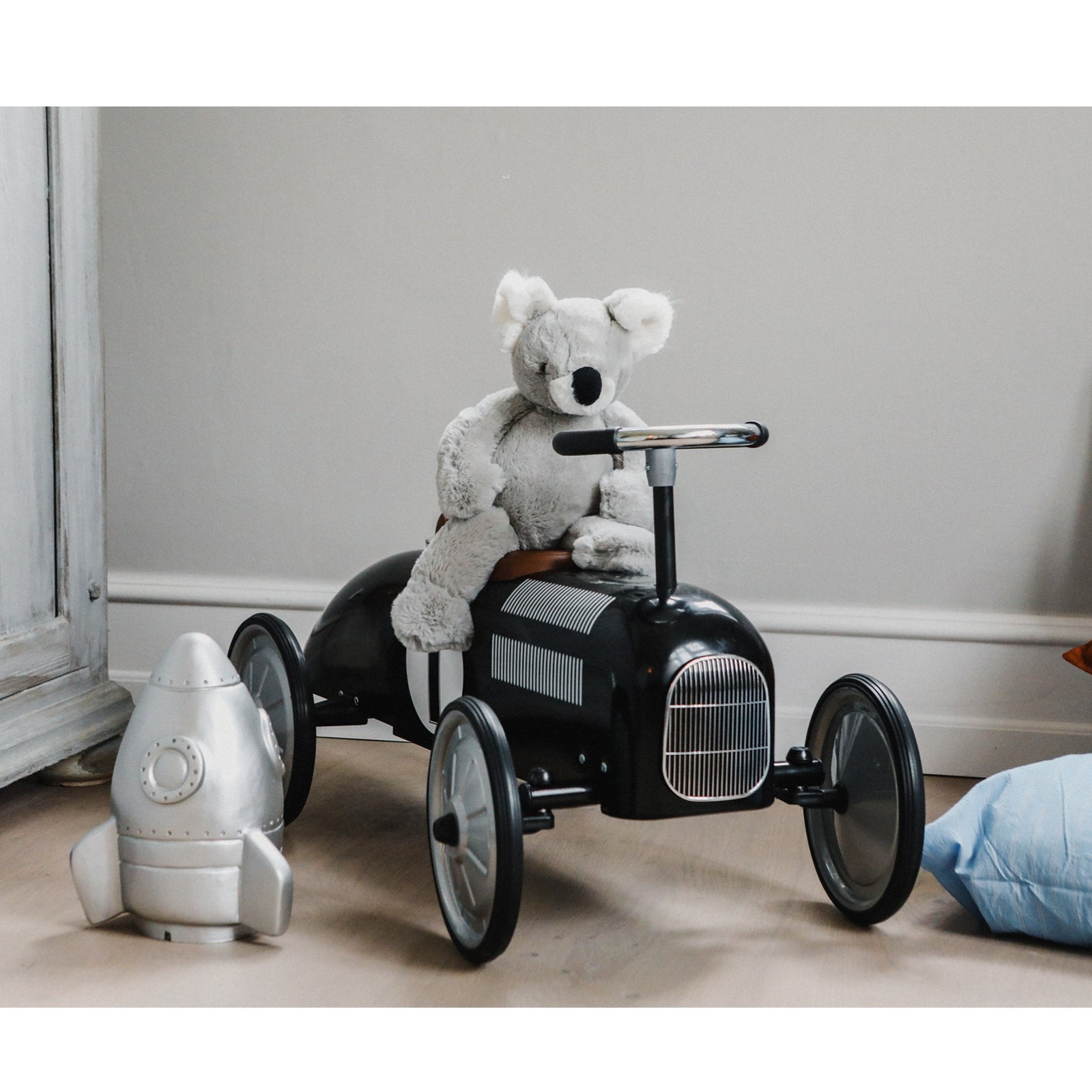 Goki Metal Ride-On Car, Black