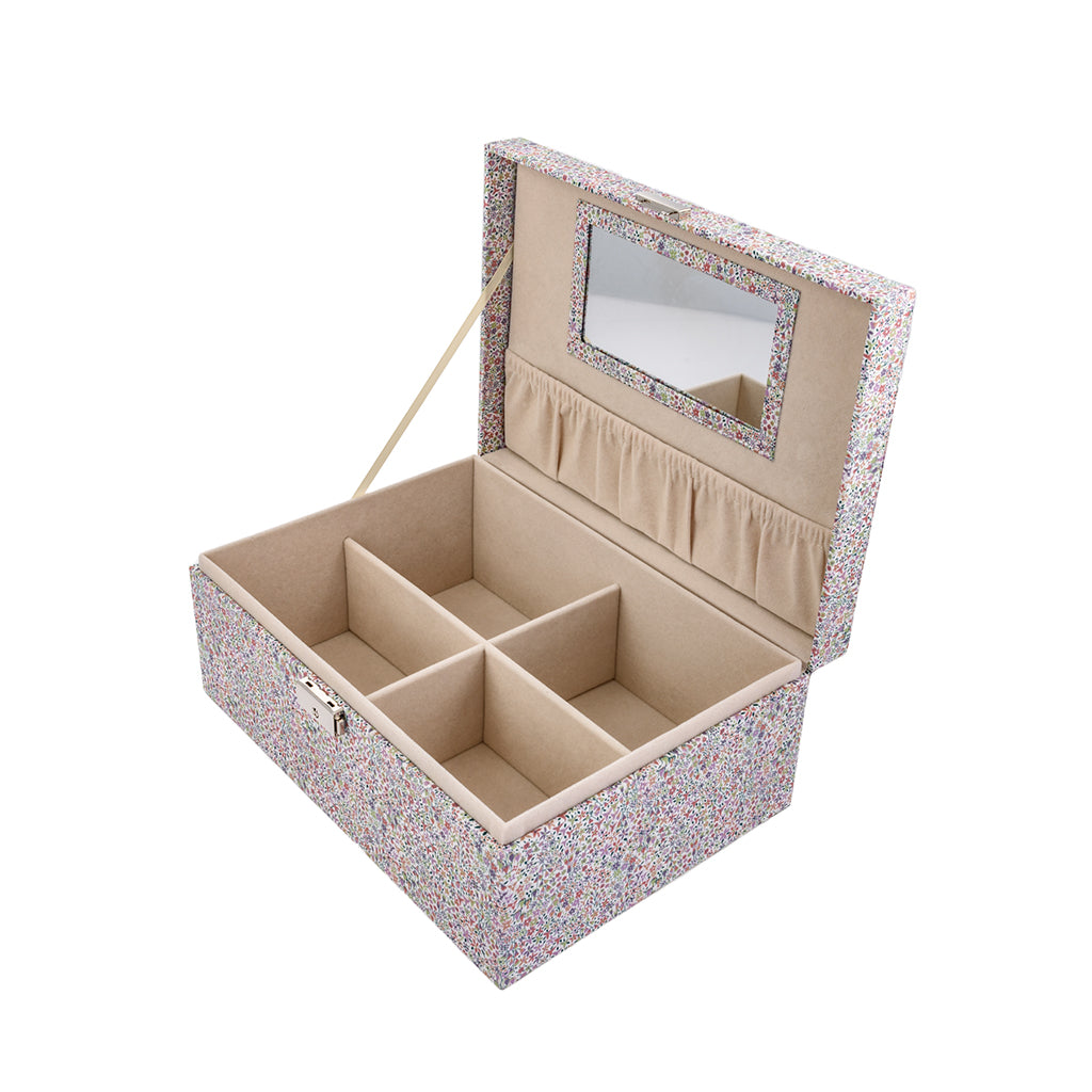 Bon Dep Jewelry Box with Liberty Print, Square - Eve