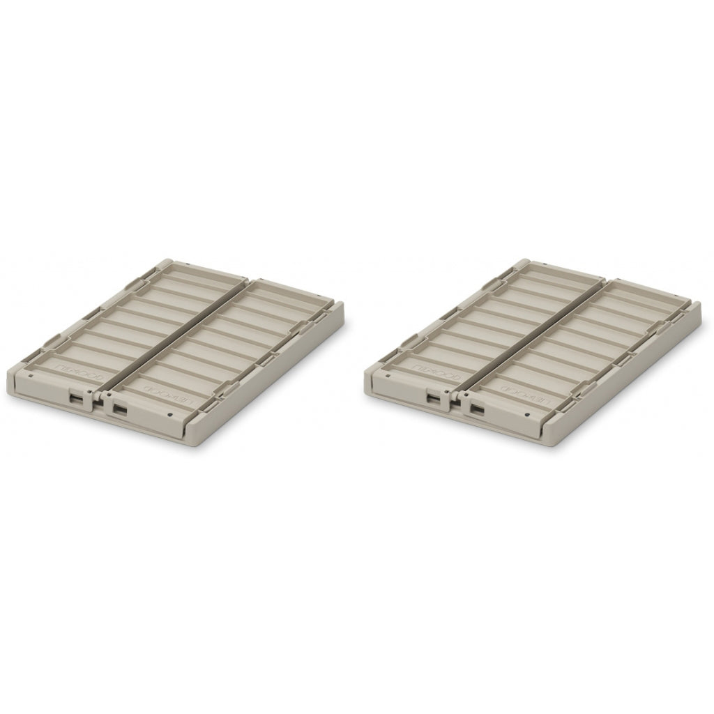 Liewood Weston Folding Crate S, 2-Pack - Sandy