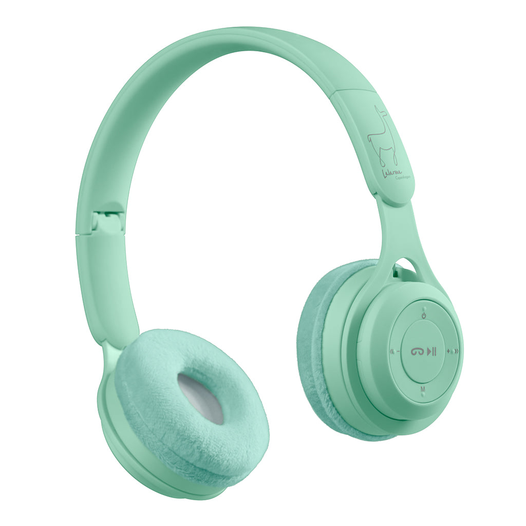 Lalarma Wireless Headphones with Maximum 85 dB, Mint Pastel
