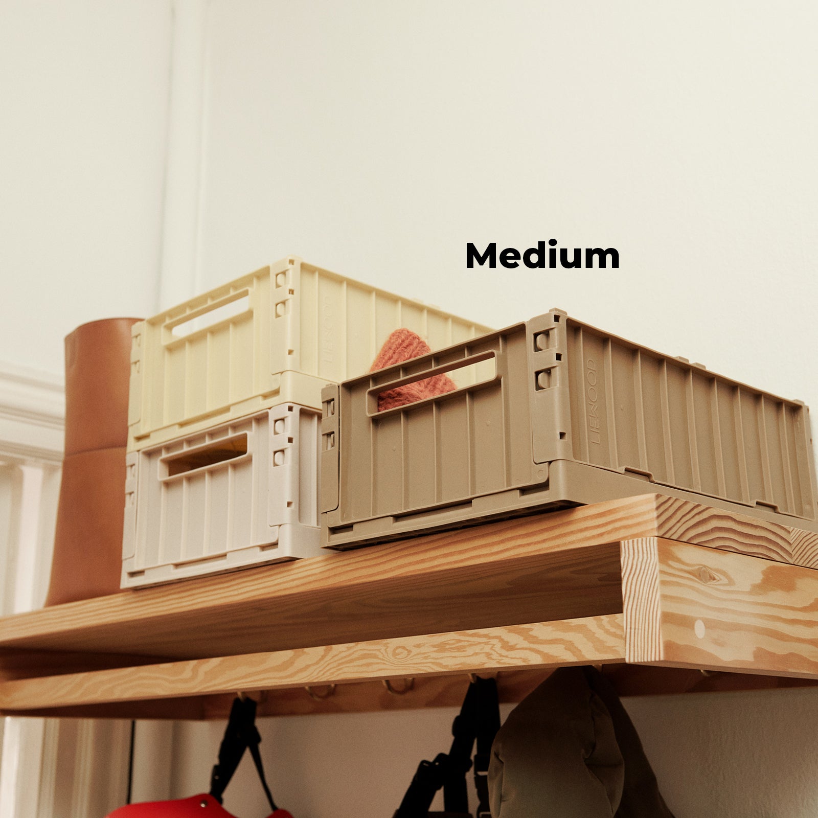 Liewood Weston Folding Crates M, 2-Pack - Sandy