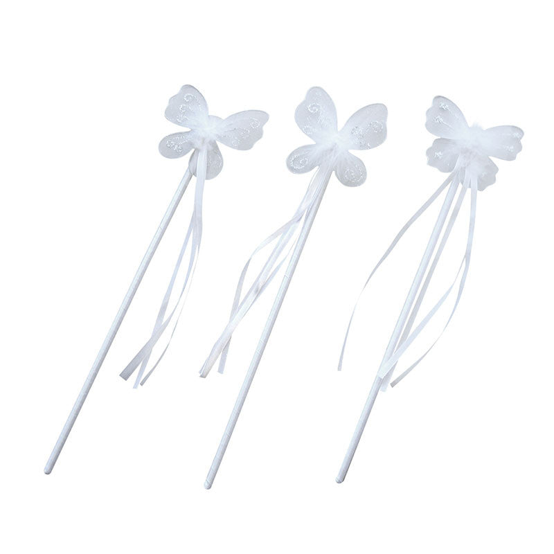 MaMaMeMo sommerfugl tryllestav hvid