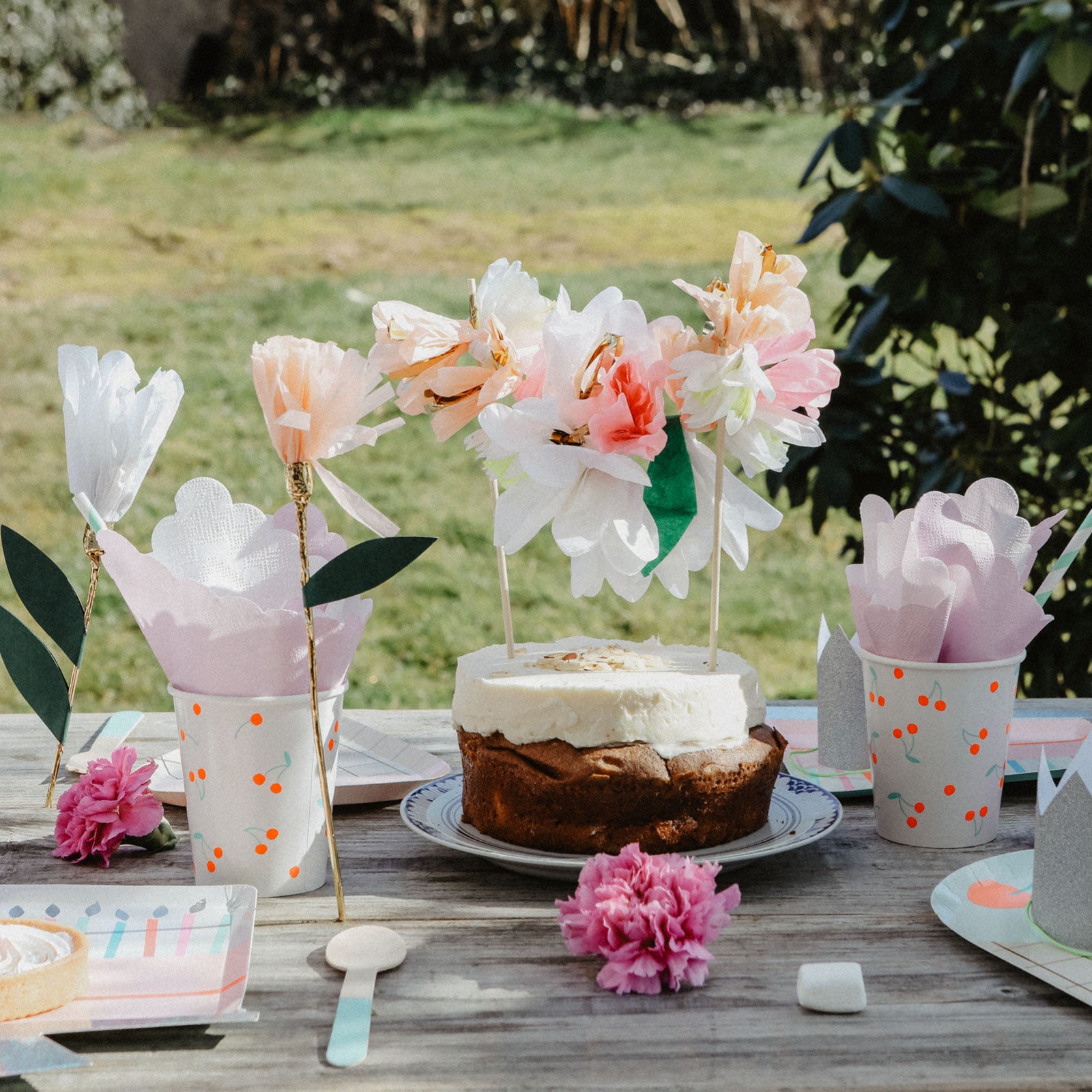 Meri Meri Paper Plates, Birthday Cake - Set of 8