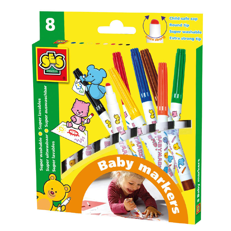 Mine første tusser, 8 stk - små babyfarver