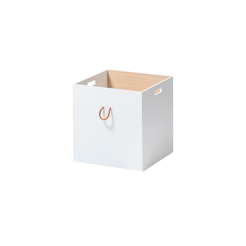 Oliver Furniture Wood Boxes, Oak/White - Set of 2